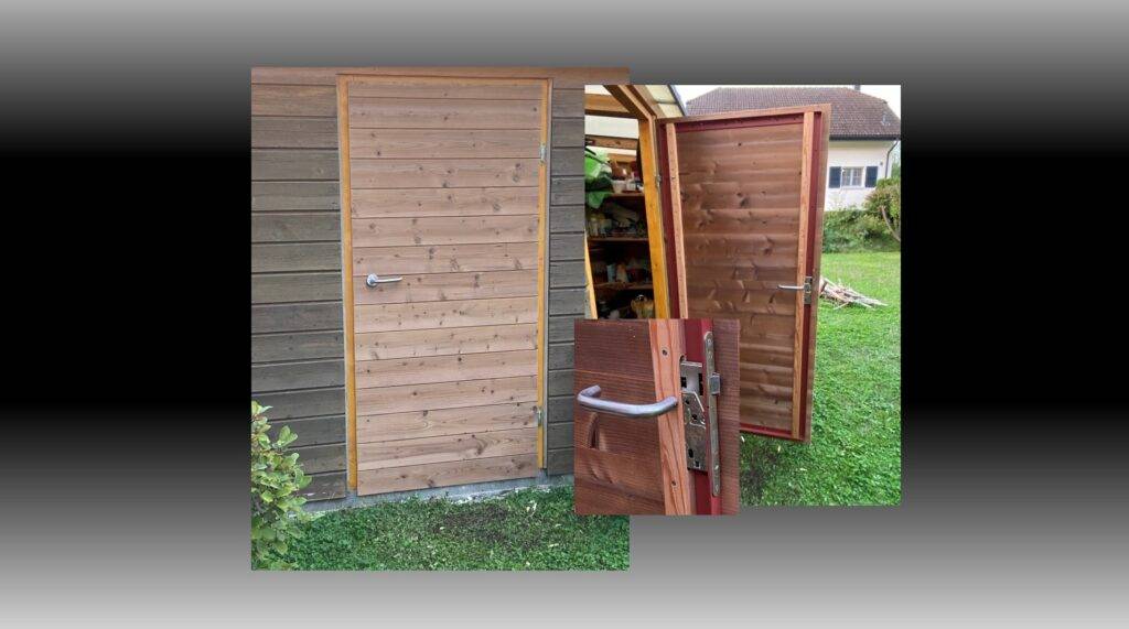 Gartenhaustür
